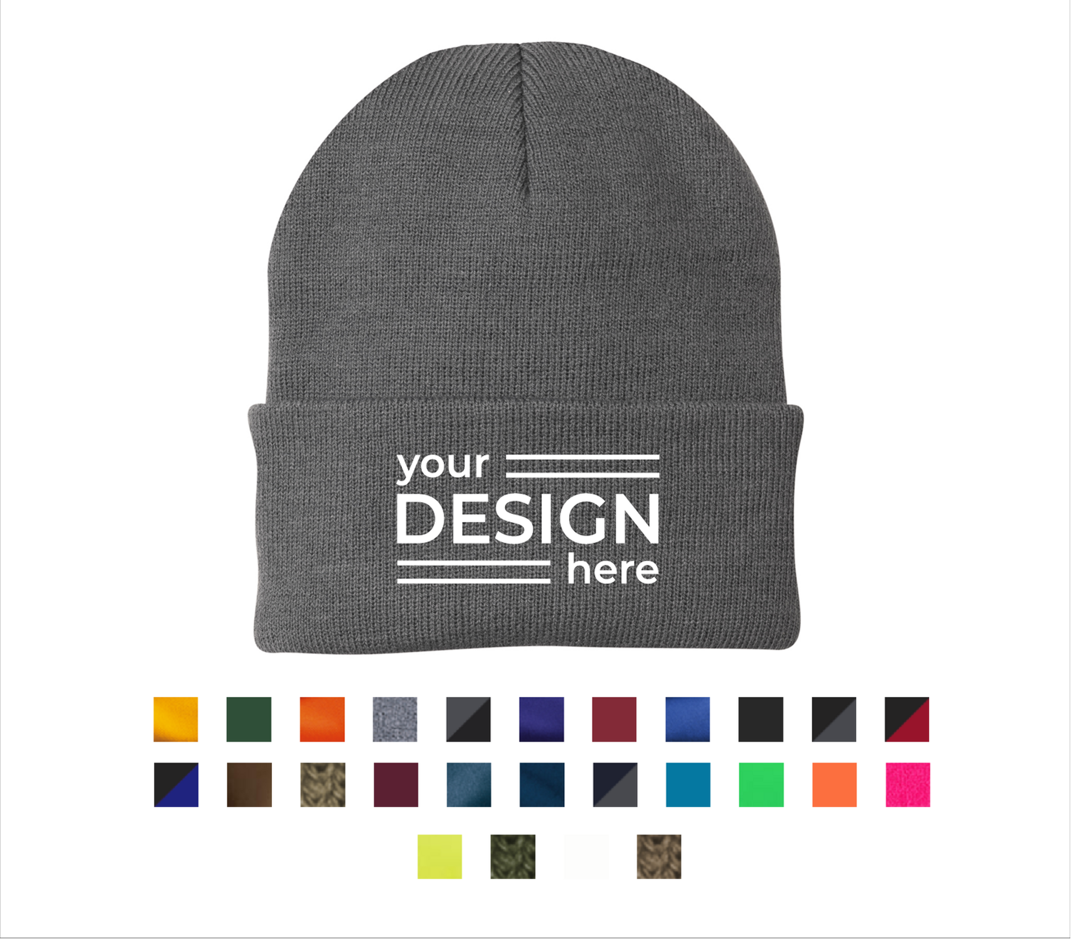 Port &amp; Company Knit Beanie Cap