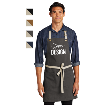Port Authority Canvas Full-Length Two-Pocket Apron