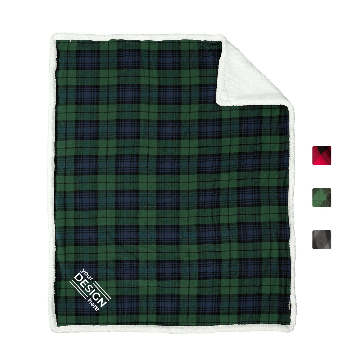 Port Authority Flannel Sherpa Blanket