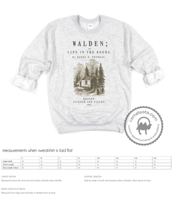 Walden by Henry David Thoreau Sweatshirt