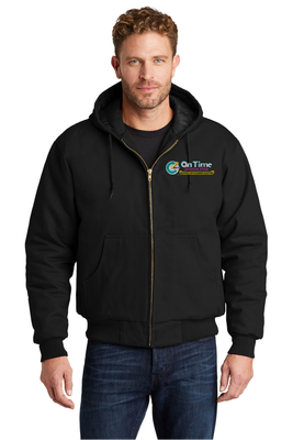 On Time Service Pros CornerStone Duck Cloth Hooded Work Jacket - Regular &amp; Tall
