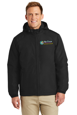 On Time Service Pros Port Authority Hooded Charger Jacket
