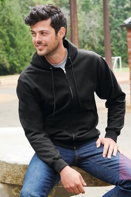 Port &amp; Company Essential Fleece Full-Zip Hooded Sweatshirt - Regular &amp; Tall
