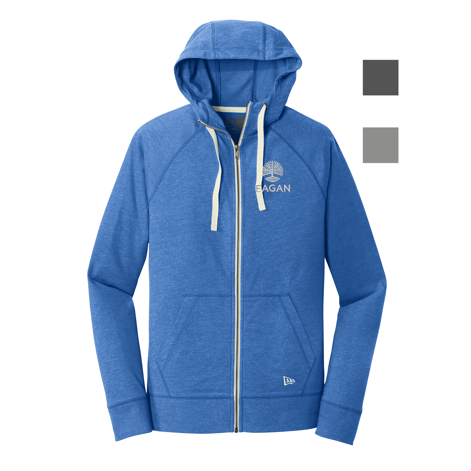 City of Eagan New Era Sueded Cotton Blend Full-Zip Hoodie