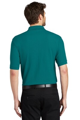 On Time Service Pros Port Authority Silk Touch Polo -  Short Sleeve Teal
