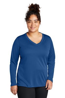 Sport-Tek Women's Long Sleeve PosiCharge Competitor V-Neck Tee