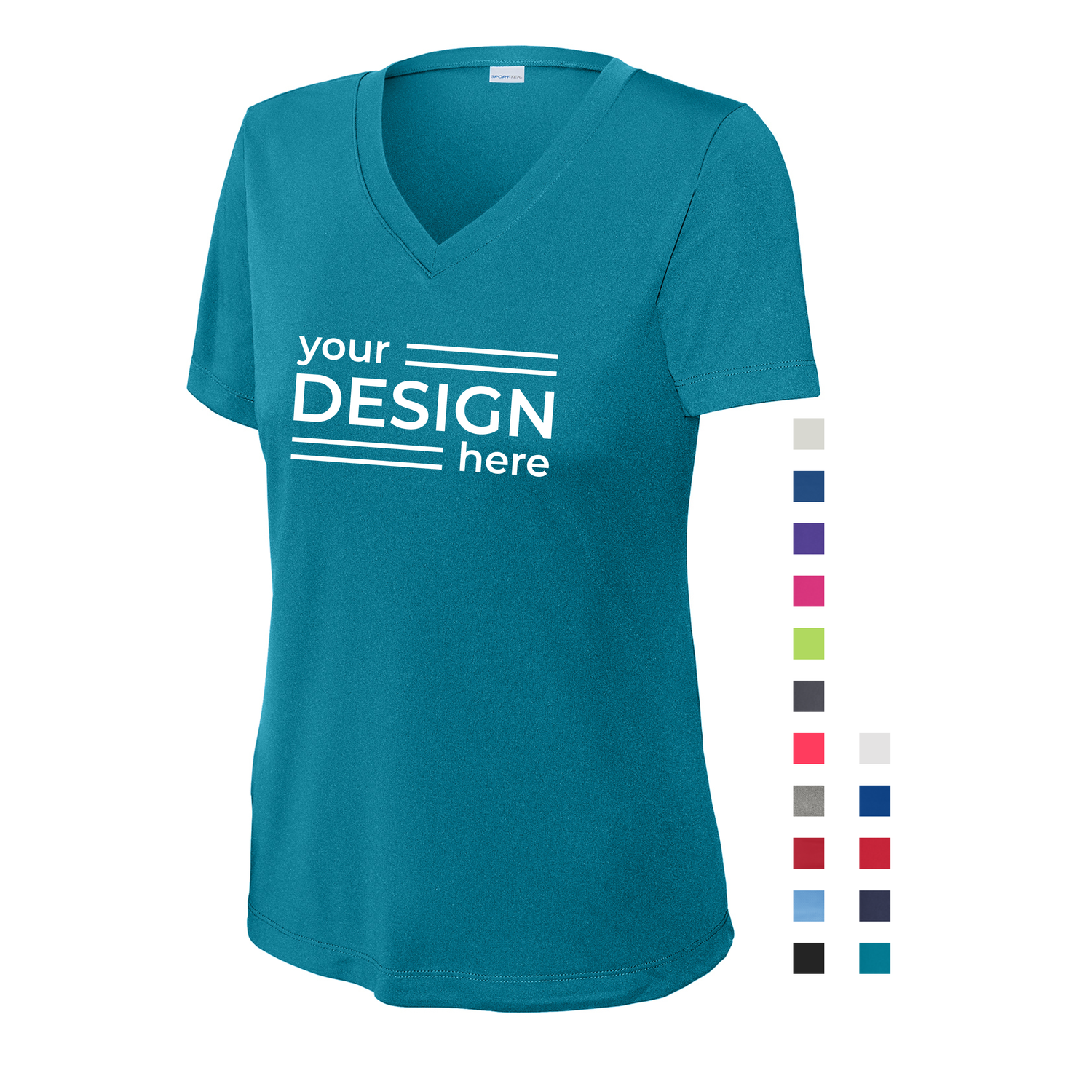Sport-Tek Women's PosiCharge Competitor V-Neck Tee