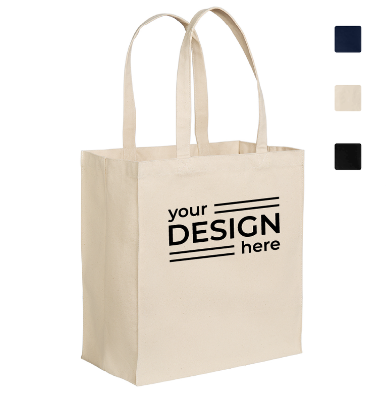 Port Authority Cotton Canvas Over-the-Shoulder Tote