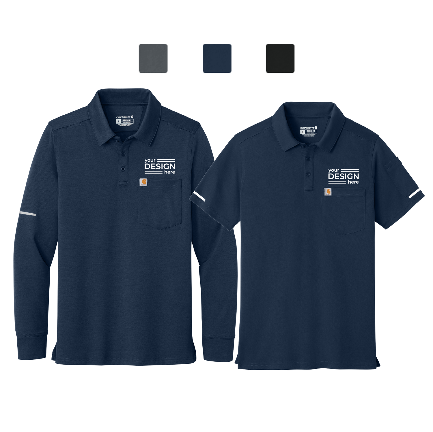 Carhartt FLD &amp; RSCU Polo - Men's, Women's &amp; Long sleeve