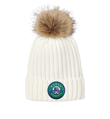 Eagan Hockey Port Authority Faux Fur Pom Beanie