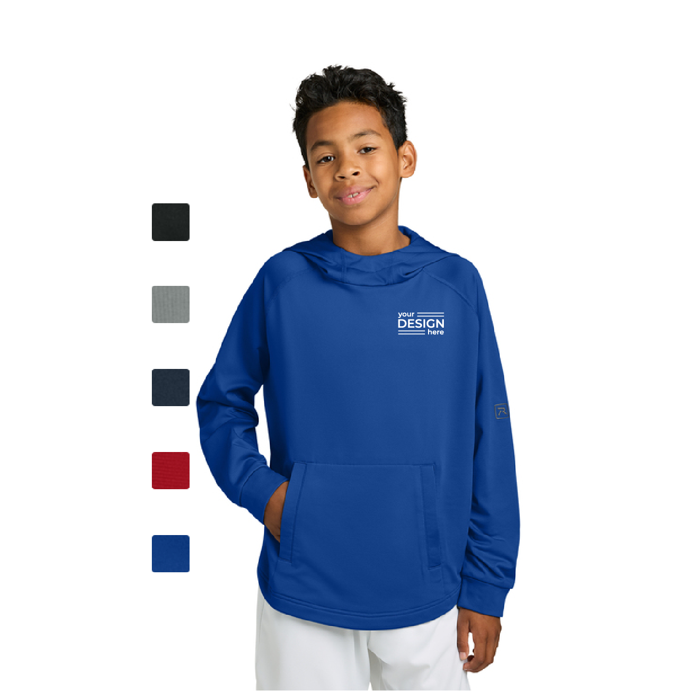 Richardson Youth Charge Performance Fleece Long Sleeve Hoodie
