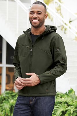 Port Authority Textured Hooded Soft Shell Jacket - Men's &amp; Ladies