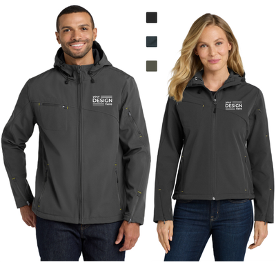 Port Authority Textured Hooded Soft Shell Jacket - Men's &amp; Ladies