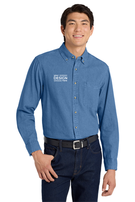 Port Authority Long Sleeve Denim Shirt.