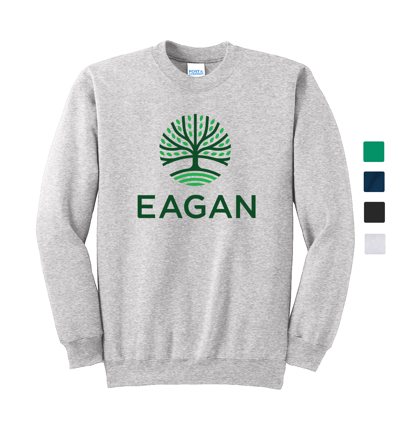 City of Eagan Port &amp; Co Essential Fleece Crewneck Sweatshirt - Regular &amp; Tall