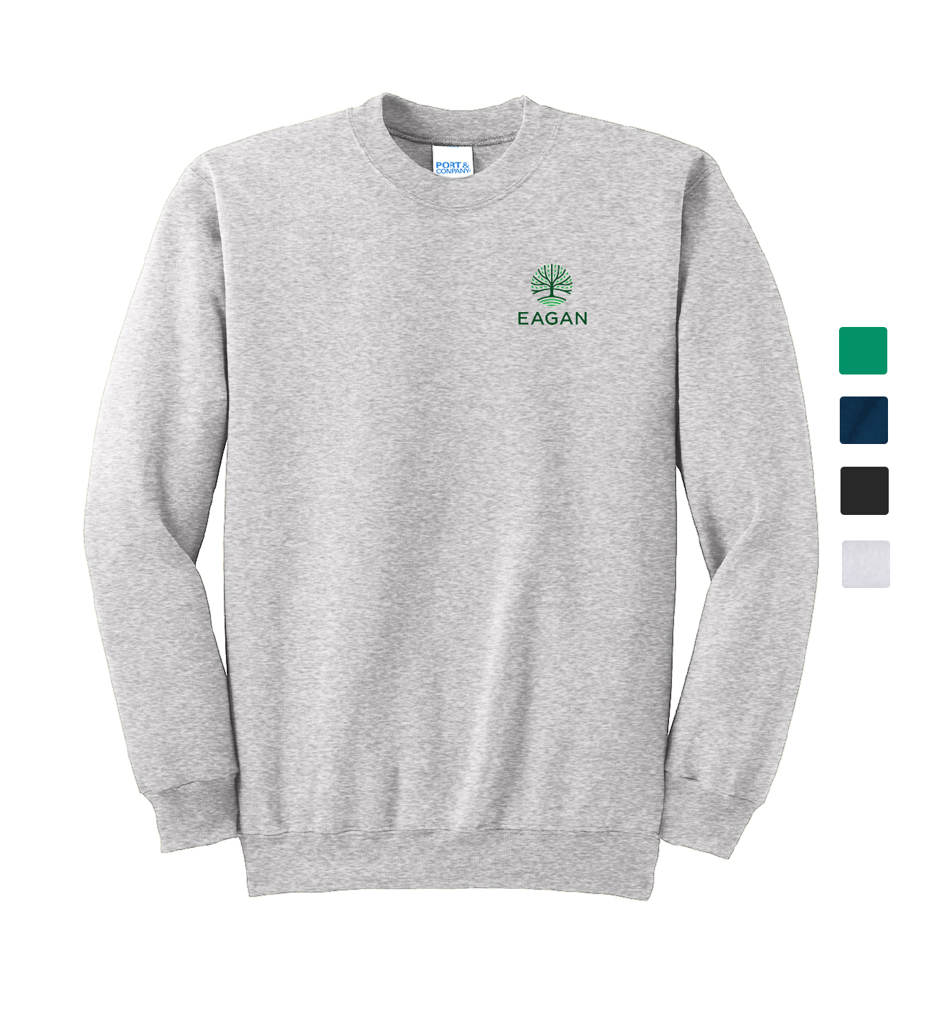 City of Eagan Port &amp; Co Essential Fleece Crewneck Sweatshirt - Regular &amp; Tall