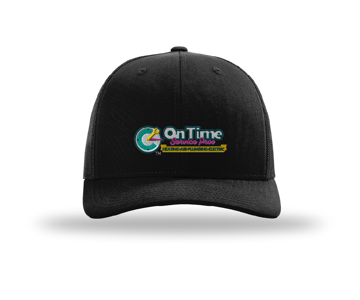 On Time Service Pros Richardson Trucker Cap