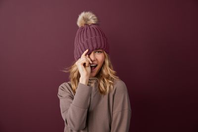 Port Authority Faux Fur Pom Beanie