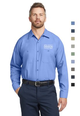 Red Kap Long Sleeve Industrial Work Shirt - Regular &amp; Tall