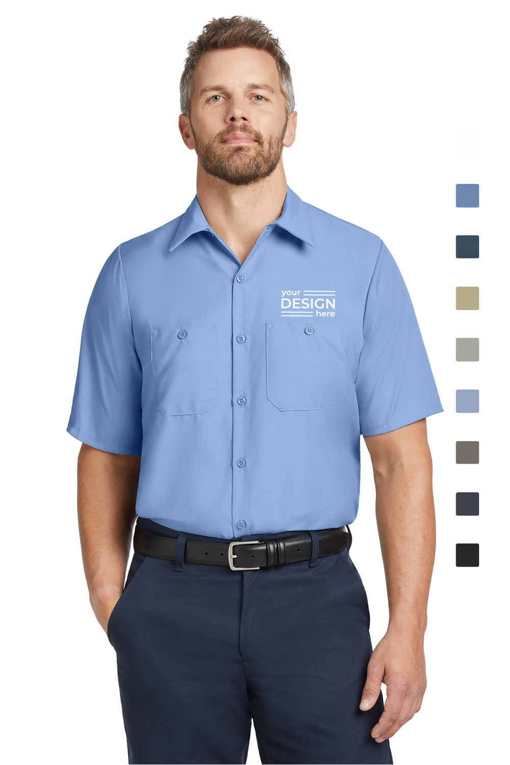 Red Kap Short Sleeve Industrial Work Shirt - Regular &amp; Tall