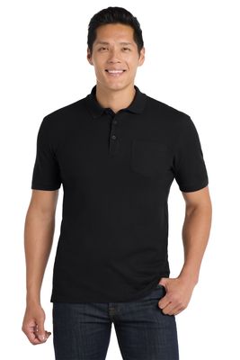Port Authority Core Classic Pique Pocket Polo