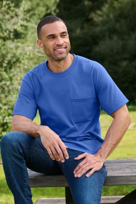 Port &amp; Co Essential Pocket Tee - Regular &amp; Tall