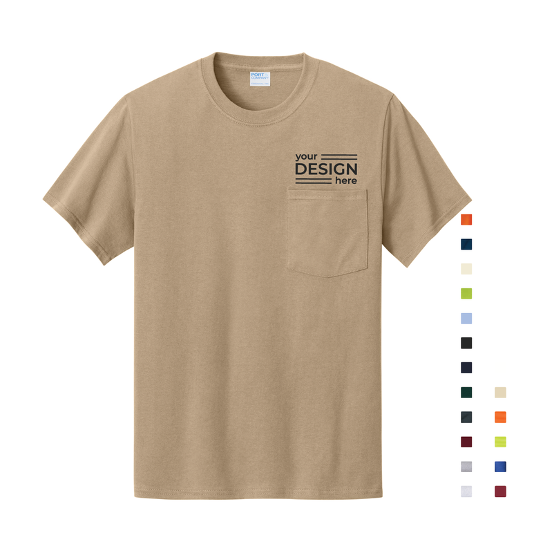 Port &amp; Co Essential Pocket Tee - Regular &amp; Tall