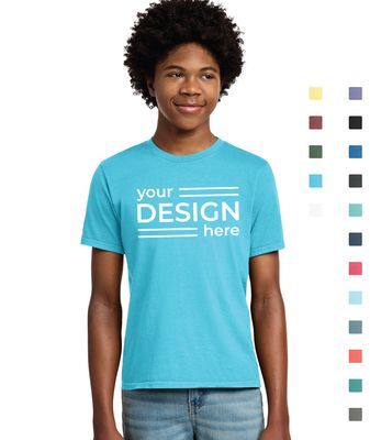Port &amp; Co Youth Beach Wash Garment-Dyed Tee