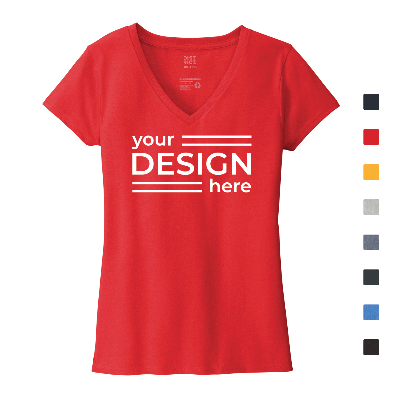 District  Women's Re-Tee  V-Neck