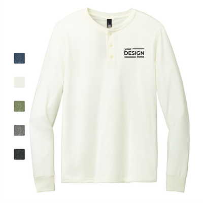 District Perfect Tri Long Sleeve Henley