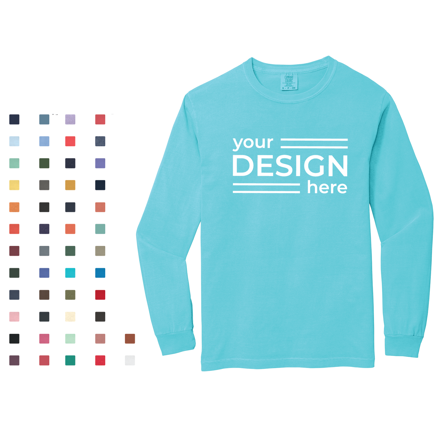 COMFORT COLORS  Heavyweight Ring Spun Long Sleeve Tee