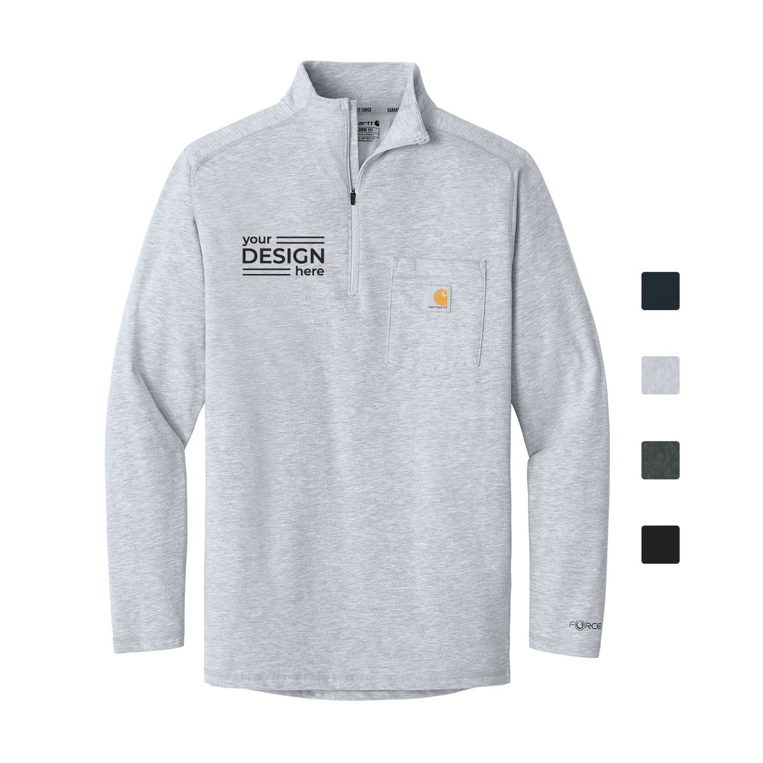 Carhartt Force 1/4-Zip Long Sleeve T-Shirt