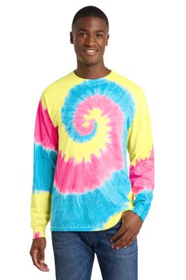 Port &amp; Co Tie-Dye Long Sleeve Tee