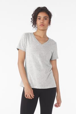 BELLA+CANVAS  Women's Relaxed Jersey Short Sleeve V-Neck Tee