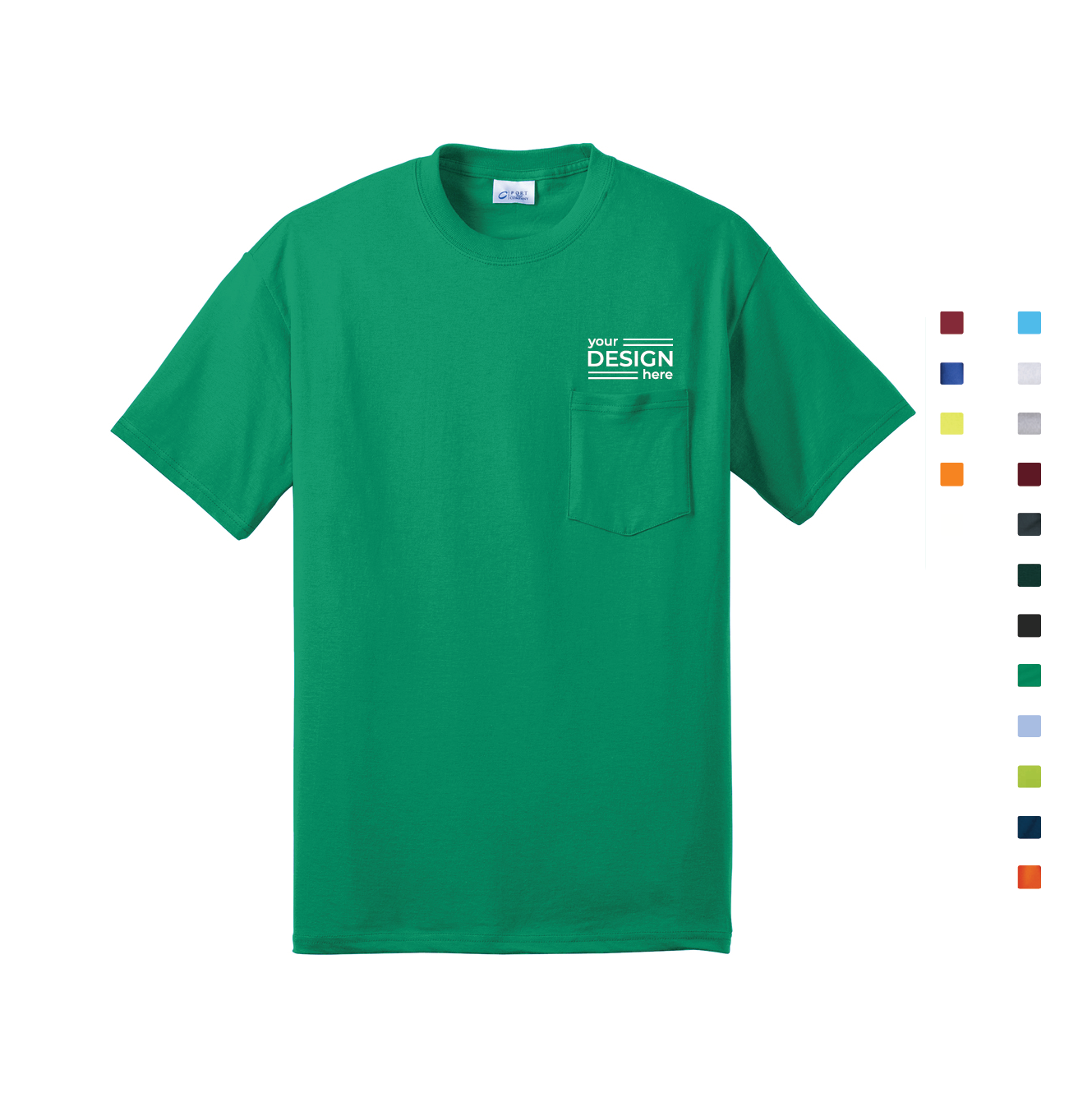 Port &amp; Co Core Blend Pocket Tee - Regular &amp; Tall