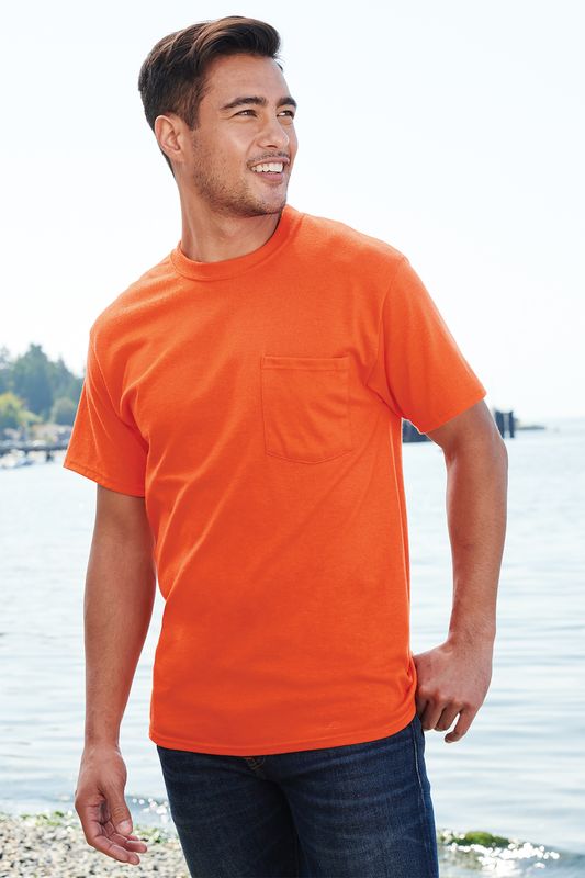 Port &amp; Co Core Blend Pocket Tee - Regular &amp; Tall