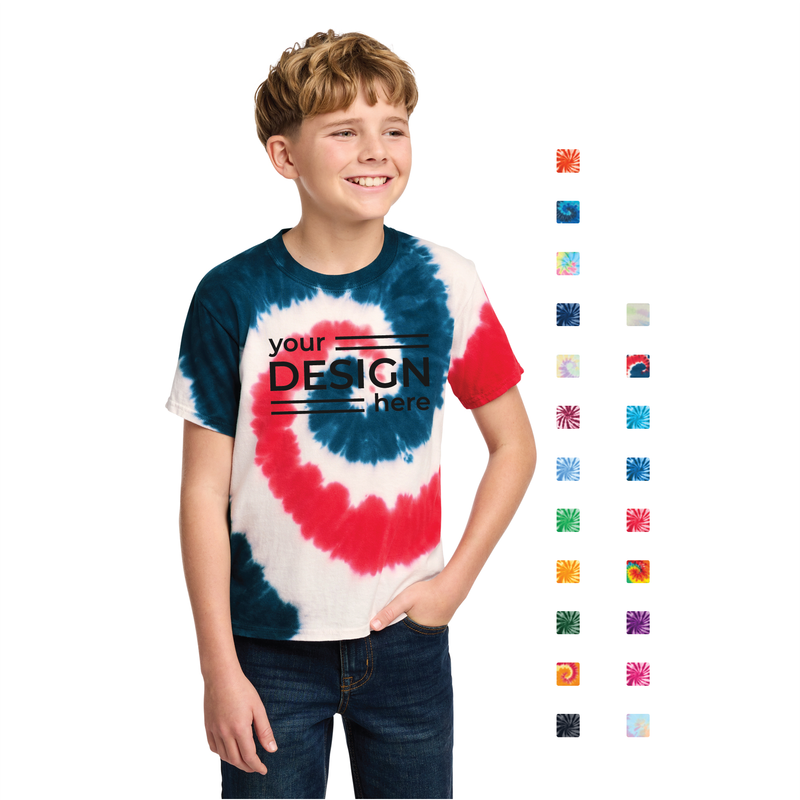 Port &amp; Co Youth Tie-Dye Tee