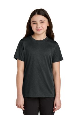 Port &amp; Co Youth Heather Performance Tee