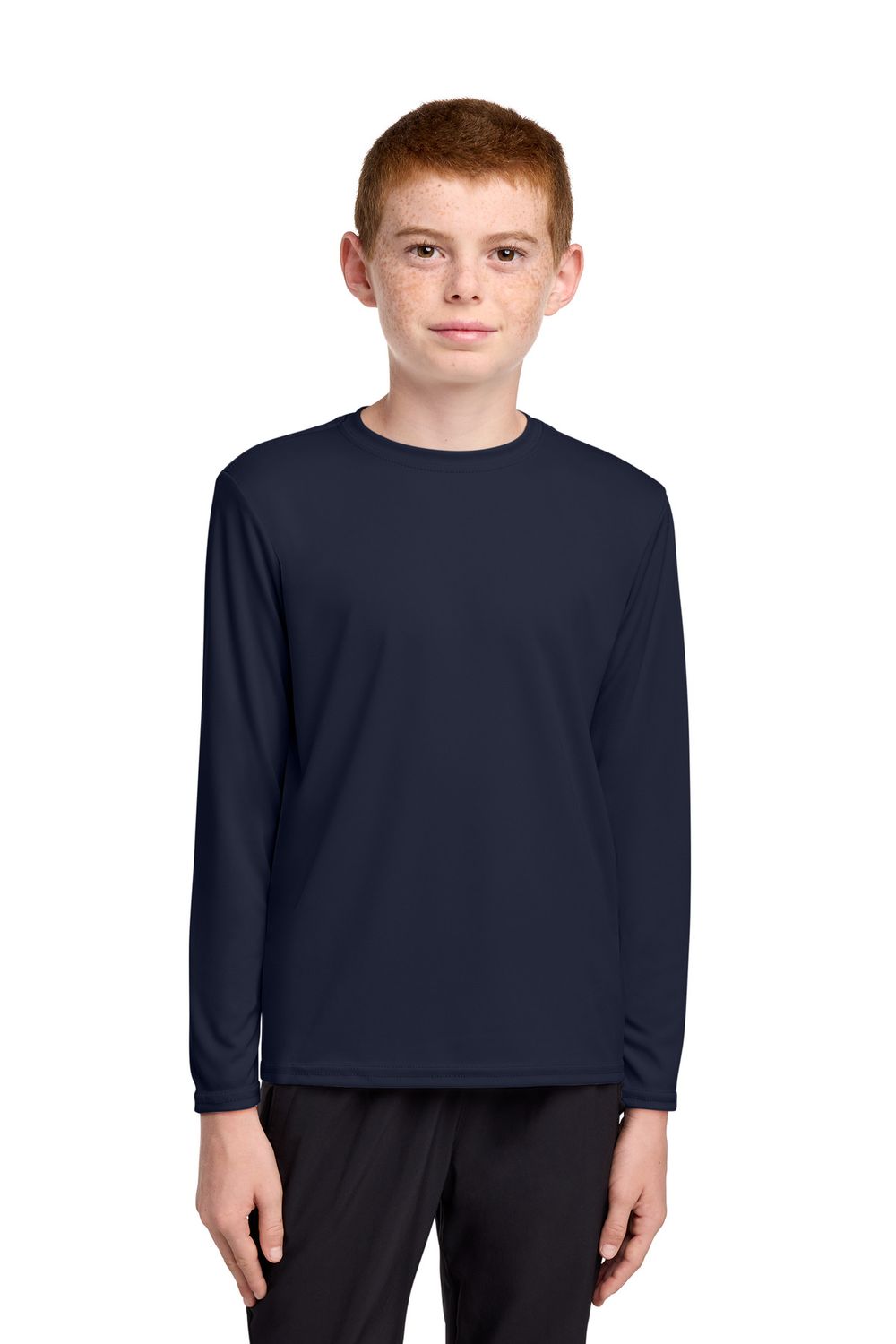 Port &amp; Co Youth Long Sleeve Performance Tee