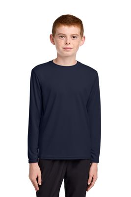 Port &amp; Co Youth Long Sleeve Performance Tee