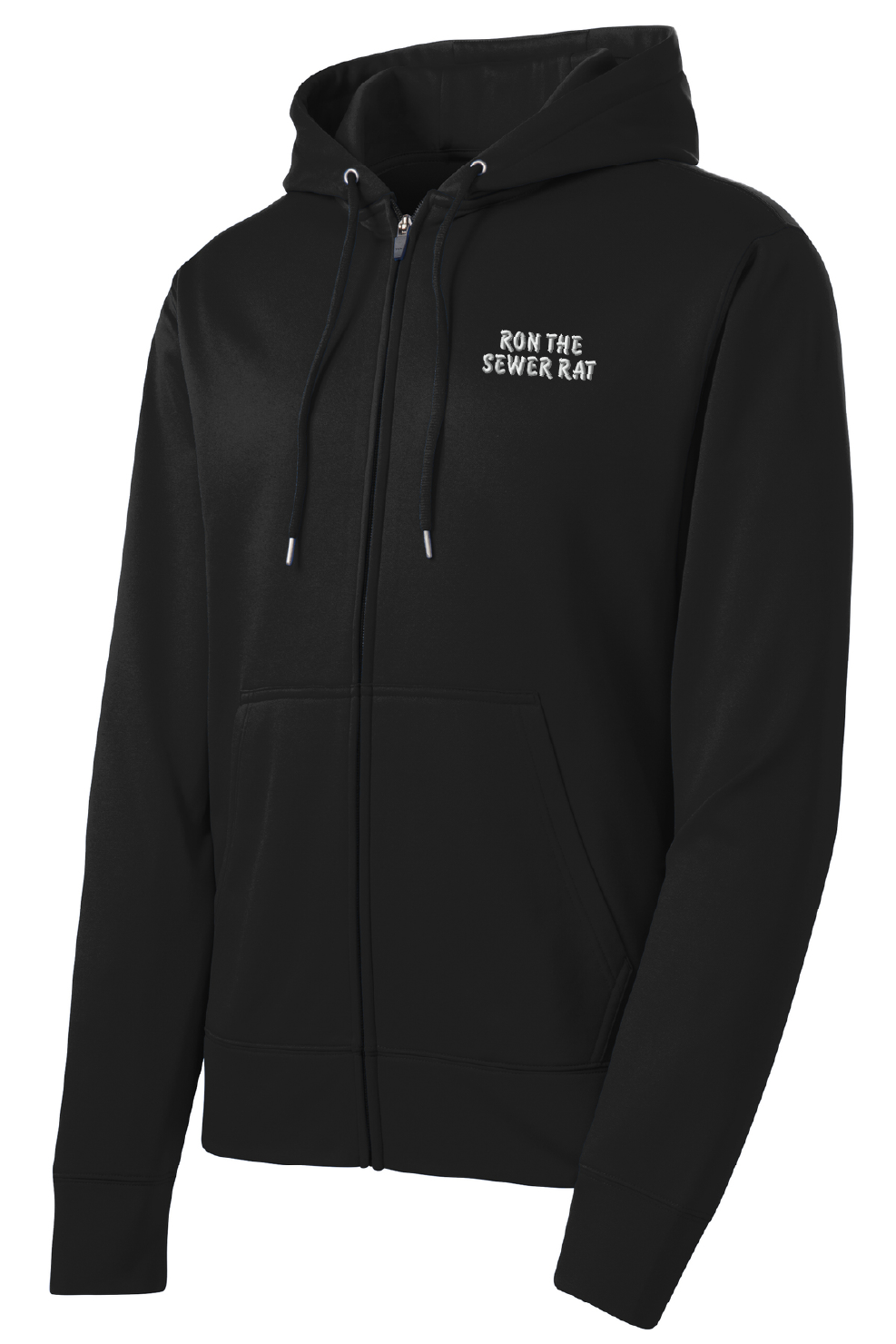 Ron the Sewer Rat Sport-Tek Sport-Wick Fleece Full-Zip Hooded Jacket