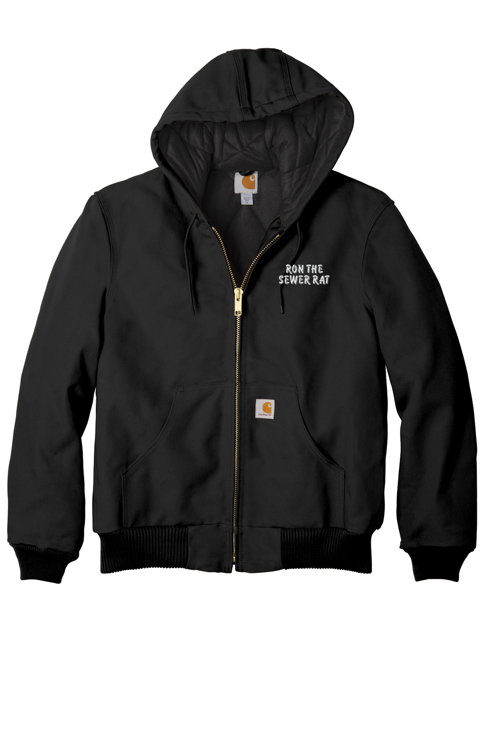 Ron the Sewer Rat Carhartt Quilted-Flannel-Lined Duck Active Jacket - Regular &amp; Tall