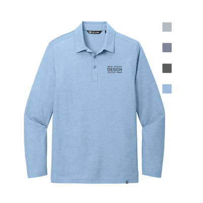 TravisMathew Oceanside Heather Long Sleeve Polo
