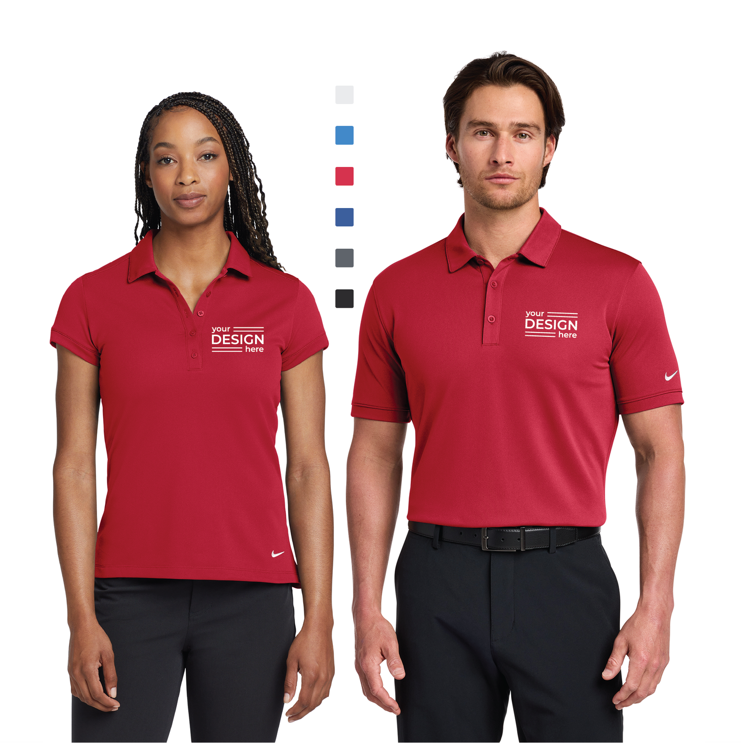 Nike Dri-FIT Solid Icon Pique Modern Fit Polo - Men's &amp; Ladies