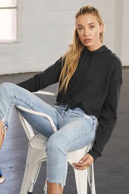 BELLA+CANVAS  Women's Sponge Fleece Cropped Fleece Hoodie