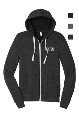 BELLA+CANVAS  Unisex Triblend Sponge Fleece Full-Zip Hoodie