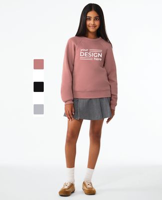 BELLA+CANVAS Youth Sponge Fleece Raglan Sweatshirt