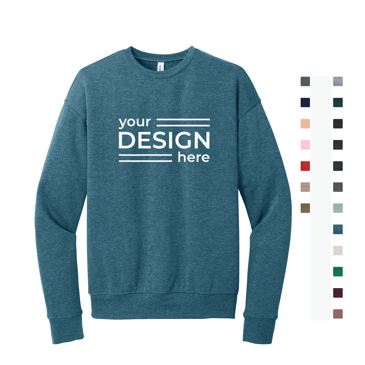 BELLA+CANVAS  Unisex Sponge Fleece Drop Shoulder Sweatshirt