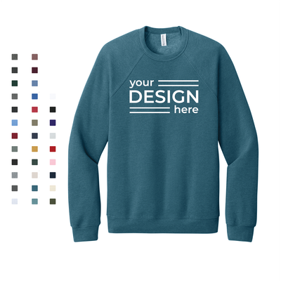 BELLA+CANVAS  Unisex Sponge Fleece Raglan Sweatshirt
