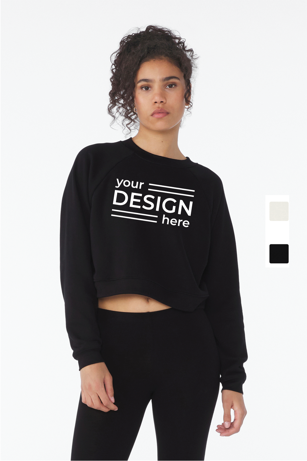 BELLA+CANVAS Women's Raglan Pullover Sponge Fleece